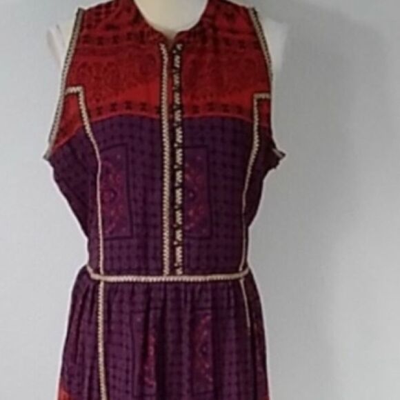 Jessica London Elegant Purple And Red Maxi Women’s Dress Size 16 Plus - Picture 8 of 8